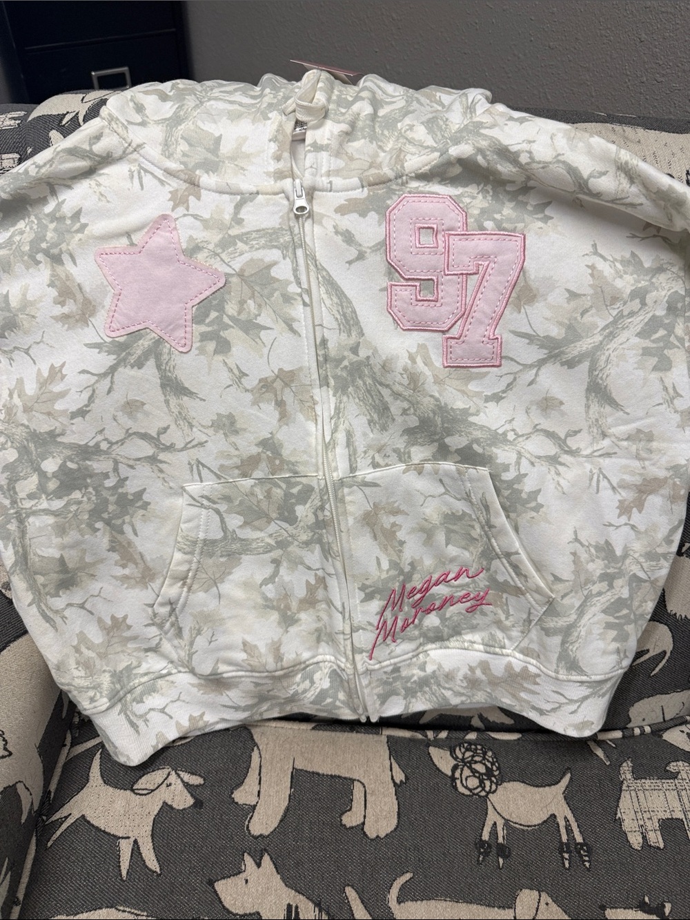 Megan Moroney Camo Zip Up Hoodie
